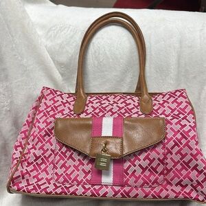 Gorgeous Pink ? Fuchsia Signature  Tommy Hilfiger Tote